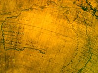 A map that looks old and antiqued