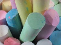 With just a few ingredients you can make your own non-toxic sidewalk chalk.