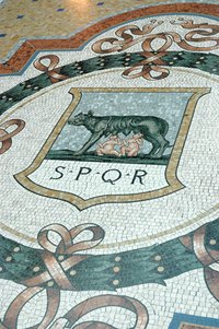 Mosaics, originally developed by the Greeks, were expanded and altered by the Romans and Byzantines.
