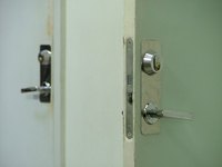 A piece of lumber cut to the size of the lock can be used to fill a mortise.