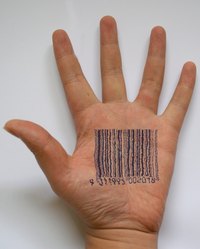 The first bar code was invented in 1974.