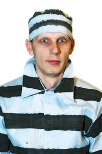 Striped prisoner costume