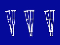 Decorate your crutches in any of countless ways to put a little cheer into your recovery time.
