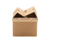 Scoring allows cardboard to bend evenly.