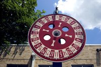 An elaborate Spinning Prize Wheel.