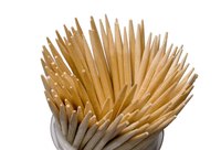Toothpicks like these provide an inexpensive way to build crafts.