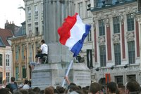 Beautiful flowers grow in Paris, one of the greatest cities in all of European history.
