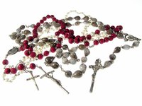 Rosary beads can be made from rose pedals.
