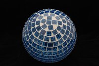 Design a mosaic gazing ball to decorate your lawn or garden.