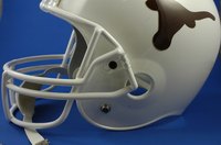 Custom painted football helmet