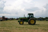This is a typical tractor for agricultural use.