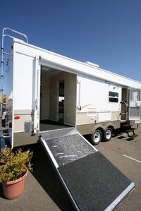 Toy haulers have an ideal space for an office built in.