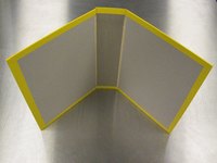 A cardboard book cover