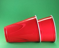 Red Solo cups are ready-made for a red and white color scheme.