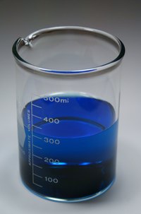 Use the beaker's measurement marks to measure water level.