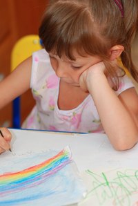 Crafts help teach children Bible truths.