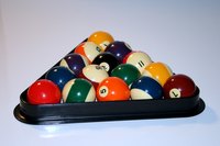 Rack up a billiards logo.