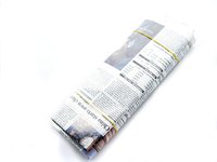 Transfer newsprint information to regular paper with a turpentine mix.