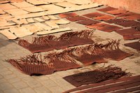 Split cowhide leather represents one of the many finishes for leather.