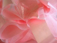 Make butterflies out of tulle fabric.