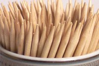 Toothpicks make excellent building materials for small crafts.
