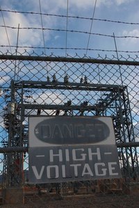 Using 50-amp electrical service requires increased safety measures.