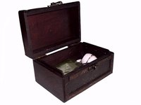 Wooden lock boxes serve many purposes.
