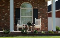 Decorate your front porch with colorful wind spinners.