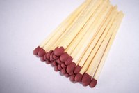 Matches can be used as a wood burning tool.