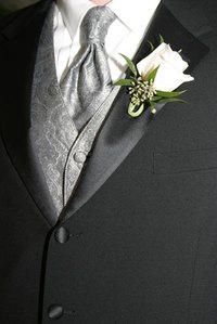 A correctly adjusted and good fitting vest completes a formal ensemble.