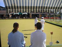 Clean lawn bowls with mild detergent.