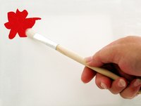 Painting on canvas with acrylics requires that the artist build from thin layers to heavier layers.