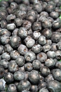 Frozen blueberries are a refreshing snack on a summer day.