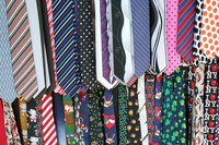 Men's neckties come in a variety of colors, prints and styles.