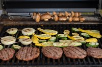 Firing up the grill is convenient and easy with propane fuel.