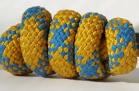 A finishing knot to a macrame project prevents unraveling.