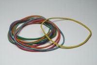 Rubber bands can power a model car.