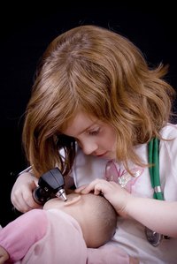 Children love to pretend they are doctors.