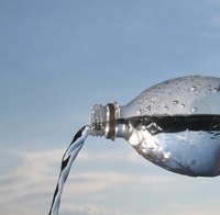 An empty plastic water bottle is one of the main components of a homemade vaporizer.