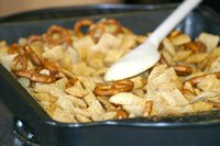 Storage life for Chex party mix depends on how you prepare it.