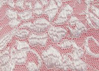 Lace fabric makes a lovely overlay for dresses and other garments.
