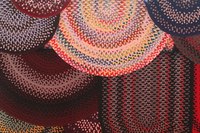 Braided rugs are available in both wool and olefin fibers.