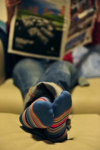 Keep your feet warm and cozy with heated socks.