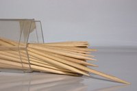 Make your own paper flags on toothpicks.
