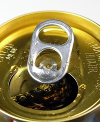 Modern aluminum cans are chemically treated with a plastic coating.