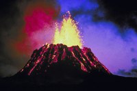 Make a model of a real volcano using simple household ingredients.
