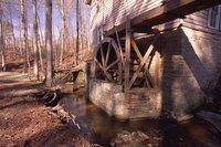 Make a small watermill with some simple materials.