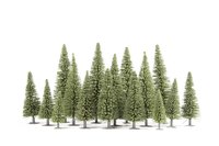 Fake trees are crucial to making a diorama landscape look realistic.
