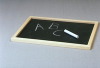 You can customize a chalkboard to make it a roll away piece.