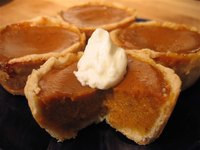 Mini pumpkin pies.